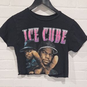 Ice Cube Graphic Crop Tee